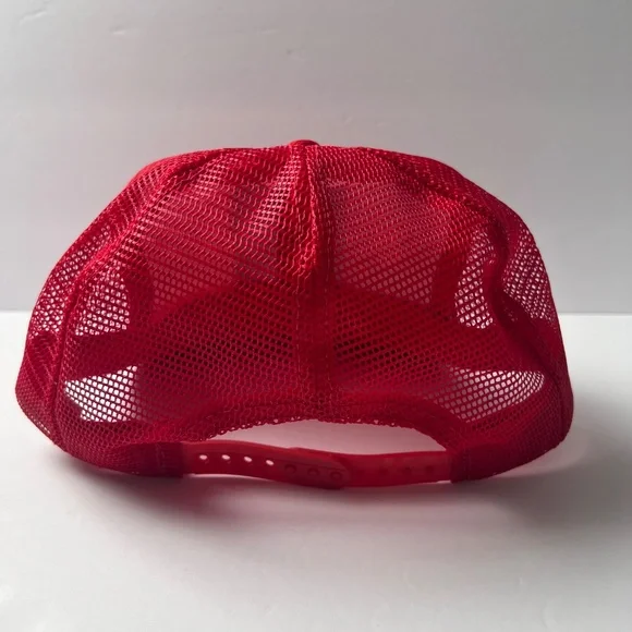 Vintage Safety Kleen Red Trucker Hat with Snapback - Picture 4 of 7